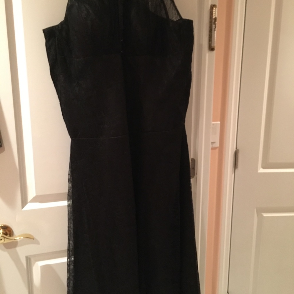 Black lace gown